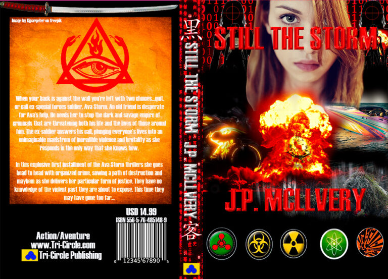 Book Cover "Still the Storm". A Graphic Design by Gravity Centric Design. Graphic Designer Redding CA